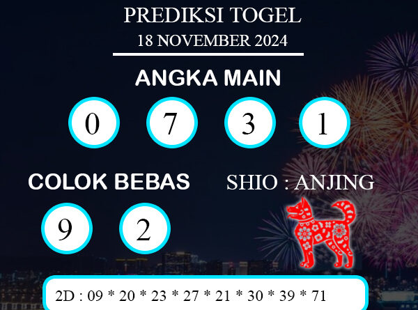 PREDIKSI TOGEL PETALING SENIN : 18 NOVEMBER 2024