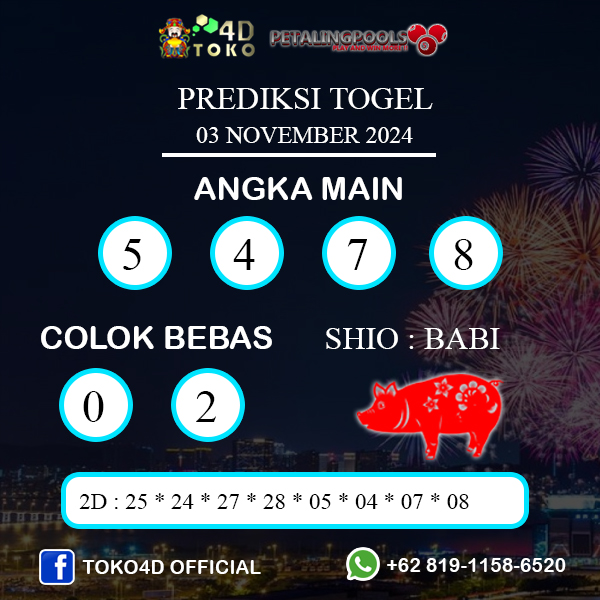 PREDIKSI TOGEL PETALING MINGGU : 03 NOVEMBER 2024