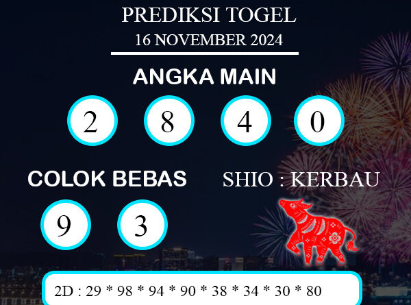 PREDIKSI TOGEL PETALING JUMAT : 15 NOVEMBER 2024