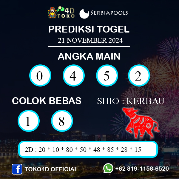 PREDIKSI TOGEL SERBIA KAMIS : 21 NOVEMBER 2024