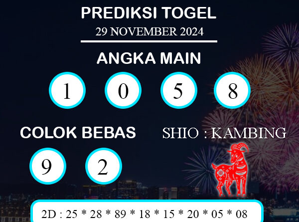 PREDIKSI TOGEL SYDNEY JUMAT : 29 NOVEMBER 2024