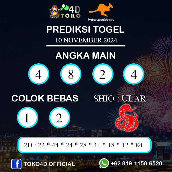 PREDIKSI TOGEL SYDNEY MINGGU : 10 NOVEMBER 2024