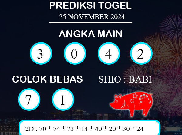 PREDIKSI TOGEL WALES SENIN : 25 NOVEMBER 2024