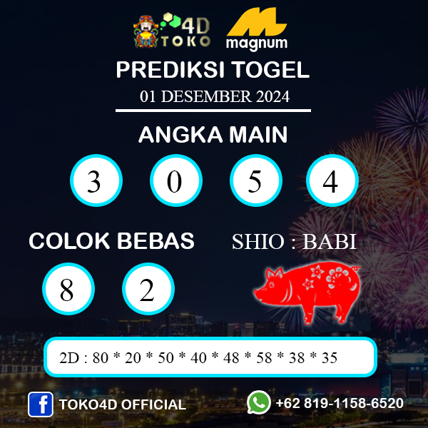 PREDIKSI TOGEL MAGNUM4D MINGGU : 01 DESEMBER 2024