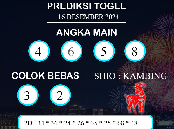 PREDIKSI TOGEL SINGAPORE SENIN : 16 DESEMBER 2024