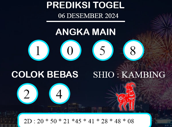 PREDIKSI TOGEL WALES JUMAT : 06 DESEMBER 2024