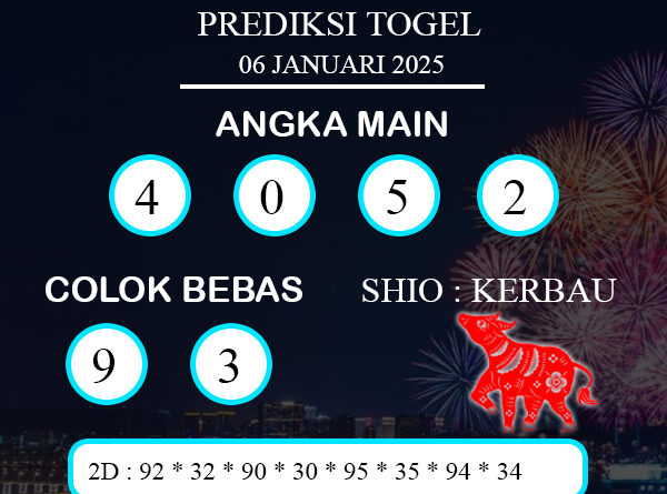 PREDIKSI TOGEL PETALING SENIN : 06 JANUARI 2025