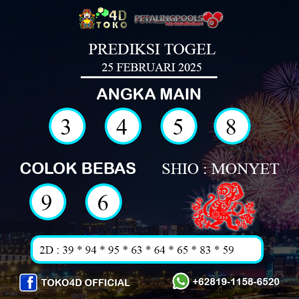 PREDIKSI TOGEL PETALING SELASA : 25 FEBRUARI 2025