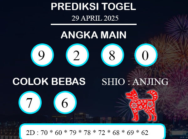 PREDIKSI TOGEL HONGKONG SELASA : 29 APRIL 2025