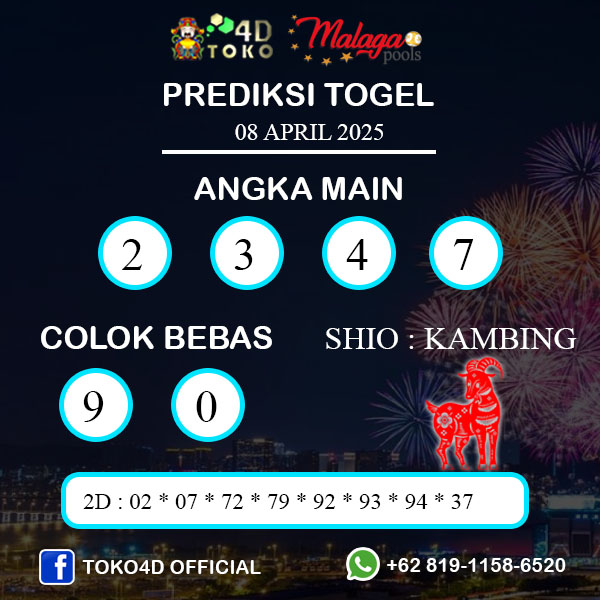 PREDIKSI TOGEL MALAGA SELASA : 08 APRIL 2025