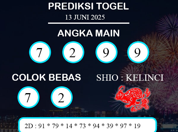 PREDIKSI TOGEL HONGKONG JUMAT : 13 JUNI 2025