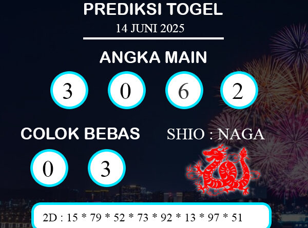 PREDIKSI TOGEL WALES SABTU : 14 JUNI  2025