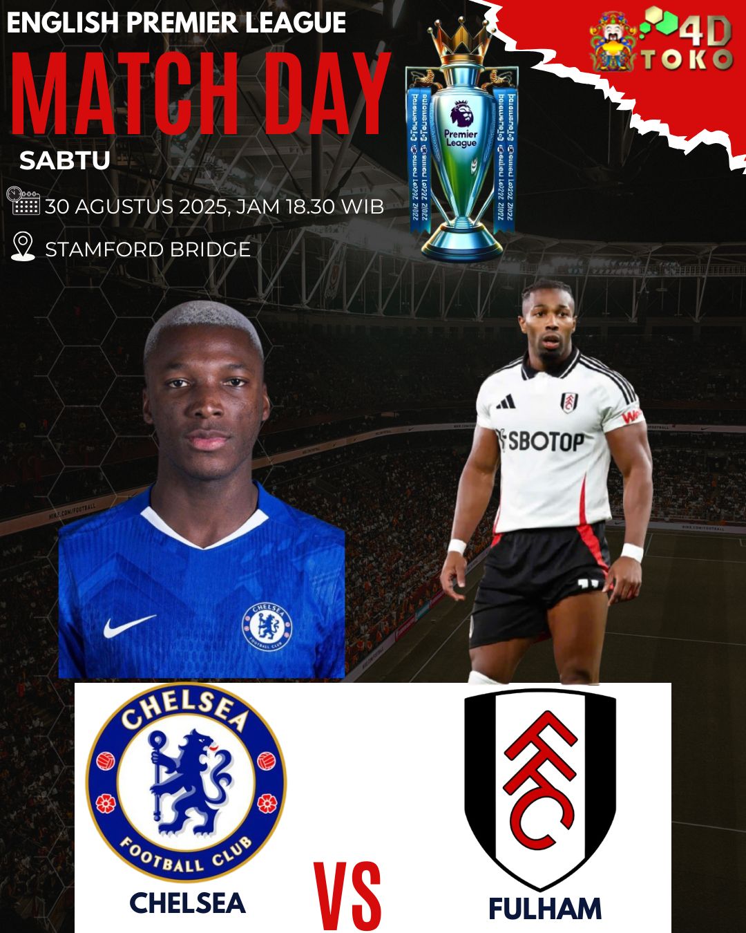 Prediksi Chelsea vs Fulham 30 Agustus 2025
