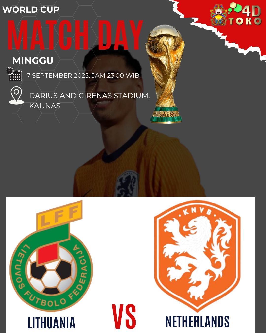 Prediksi Lithuania vs Belanda 7 September 2025 