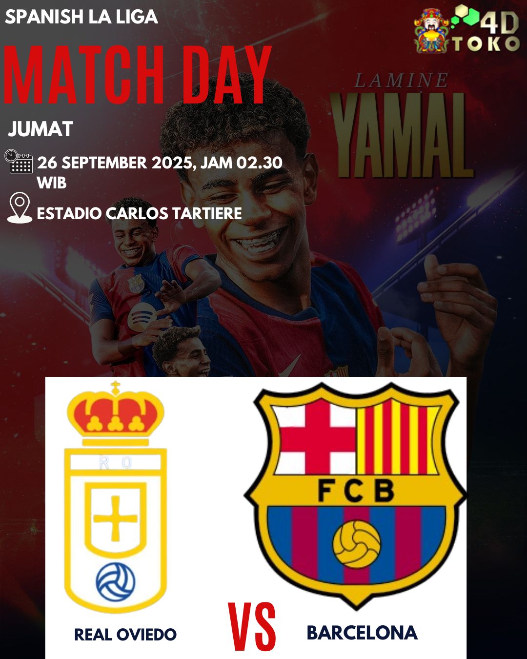 Prediksi Real Oviedo vs Barcelona 26 September 2025